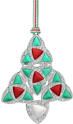 Newbridge Silverware LS207 Green & Red Celtic Christmas Tree Decoration