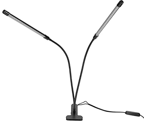 Phefop Luce per Coltivazione di Piante con 3 Modalità Colore - Lampada LED a Spettro Completo a Doppia Testa - Funzione di Temporizzazione e Regolazione - Ideale per il Giardinaggio e