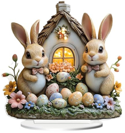 Easter Decorations,Easter Rabbit Ornament,Bunny Egg Garden Stake Ornament,Welcome Signs for Party,Lawn,Yard Traditional Style,Celebratory Occasions,Gift-Giving
