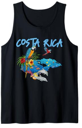 Costa Rica Souvenir Papagei Tauchen Tank Top