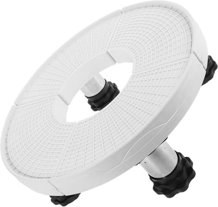 TEHAUX Adjustable Round Air Conditioner Base Stand Height Legs for Fridge Washer Dryer and Mini Fridge Elegant Design Stable Load Capacity Multipurpose Shelf Easy Cleaning
