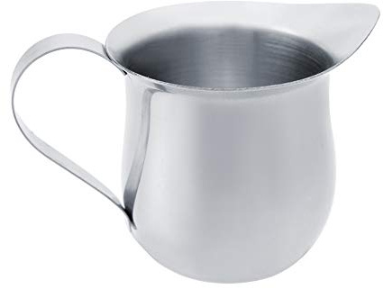 Pitcher Fritta Al Latte 90 Ml Premium in Acciaio Inossidabile Ottimo Versatile Design Senza Pasticcio Design Facile da Pulire Crema di caffè a Latte con Forma a Forma Dritta Senza Gocciolamento