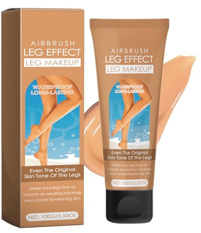 Bein Make Up Wasserfest, Body Coverage Perfector, Langanhaltend & Wischfest Körper Foundation, Keine Übertragung Tattoo Cover Up Concealer, Tattoo Abdecken für Krampfadern/Narben, Gleicht den Haut aus