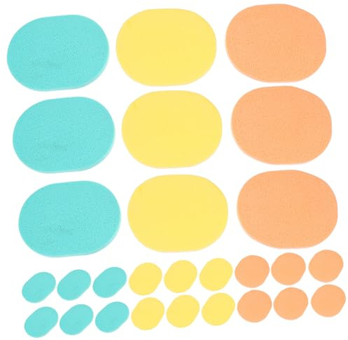 LIFKOME 50 Pezzi Spugna Naturale Per Pulizia Del Viso Strumento Per Cura Della Pelle Detergente Per Rimozione Del in Eccesso Per Pulizia Dei Pori