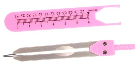 UTHCLO avec Échelle et Étui Compas de Mesure pour Électrocardiogramme Diviseur avec Pied à Coulisse Intégré Outil Portable pour de Santé