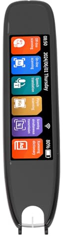 SENECESLI Übersetzer Pen, Bidirektionale Sprachübersetzung Wireless Lesestift Hochgeschwindigkeit 3,7 Zoll HD IPS -Bildschirm für Reise