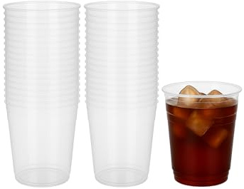 3000 Vasos desechables de plástico transparente 220 ml | Vasos de polipropileno PP resistentes y reciclables | Ideales para agua, refrescos, fiestas, eventos, oficina y catering