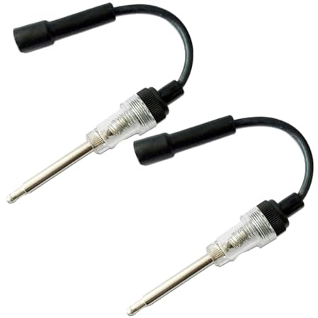 HORIALENCE Probador de Encendido para Sistema de Ignición y Bujías Dos Orificios, Material Metálico y Plástico, Paquete de 2 Piezas para Diagnóstico y Reparación