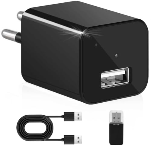 MDCGN Überwachungskamera HD 1080P Sicherheitskamera Mini Kamera mit USB | Kleine Nanny-Kamera mit Bewegungserkennung, Aufnahmeschleife Videorecorder für Innen/Home/Büro Sicherheit, Ohne WLAN