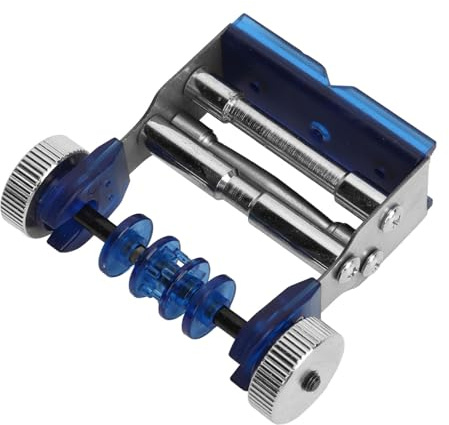 Jelquix Bågskytte Bågsträng Servering Tråd Jig, Trumma Stabilt Lindningsverktyg, Bowstring Jig med Silikon & Metall Spänne Design, Idealisk för Recurve Båge & Traditionell Båge (Blå)