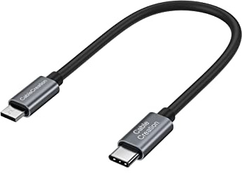 CableCreation für E-Bike USB C Kabel, 20cm USB-C auf Micro USB A, kompatibel mit Bosch Intuvia, Kiox, Nyon (old) E-Bike Display DJI Mavic/DJI Spark/Mavic Pro/Mavic Air etc. Aluminium, Space-Grau