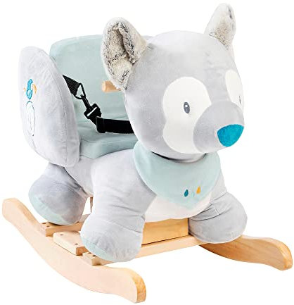 Nattou Schaukeltier Wolf Tiloo, 10 - 36 Monate, 60 x 36 x 50 cm, Grau