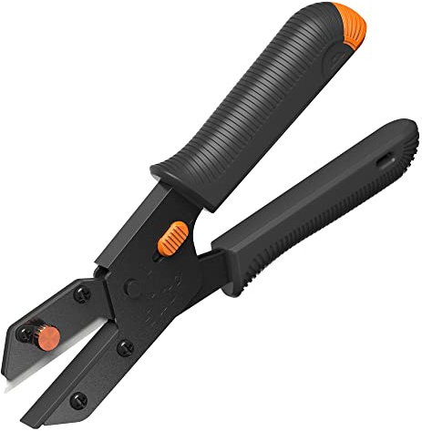 Slice 10479, Edge Cutter, Industrial Grade, Steel Handle, Soft Grips, Ceramic Blade, Finger Friendly, Lasts 11x as Long as Metal, Blade Storage