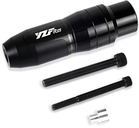 FÜR Yamaha YZFR125 YZF-R125 2015 2016 2017 2018 2019 2020 CNC Zubehör Auspuff Sturzpads Crash Pads Fallschutz Sturzpads Motorrad (Farbe : Black 1 Piece)