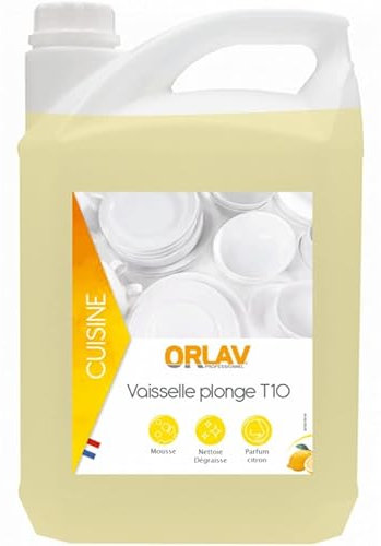 Liquide vaisselle citron concentré T10 ORLAV 5L