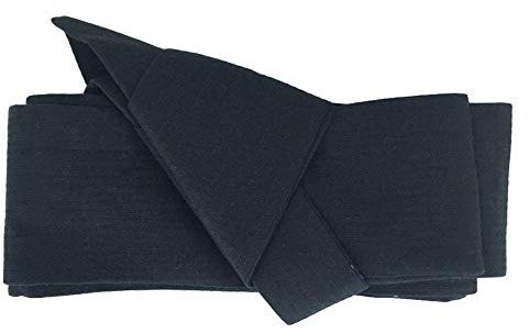 Rubruan Ceinture kimono japonaise Obi - Ceinture kimono classique traditionnelle Harajuku Haori - Accessoire vintage - Ceinture à motifs pour homme - Coton, Noir , taille unique