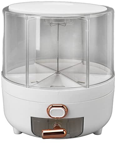 Rice Grain Storage Container 360 Rotating Food Dispenser with Measuring Cylinder (Small Size)