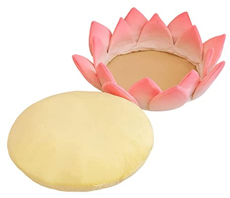 Dualoai Coussin de Sol Rond Confortable en Forme de Lotus pour des Sièges Relaxants dans La Décoration de La Maison, 20CM