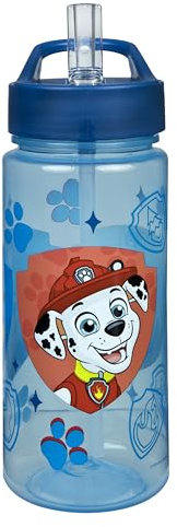 Paw Patrol Drinking Bottle for Children with Motif - Plastic Water Bottle BPA Free - Approx. 500 ml