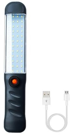 Luci Di Inondazione Per Esterni, Lampada da lavoro a LED COB, forte lanterna da campeggio, proiettore portatile, lampada da lavoro ricaricabile USB con gancio magnetico, luci di riparazione for offici