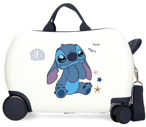 Disney Valise Rigide pour Enfant avec Fermeture à Combinaison latérale 4 Roues Bagage à Main fabriquée en ABS, Un matériau Rigide et léger., Excited, Valise pour Enfants, Valise pour Enfant