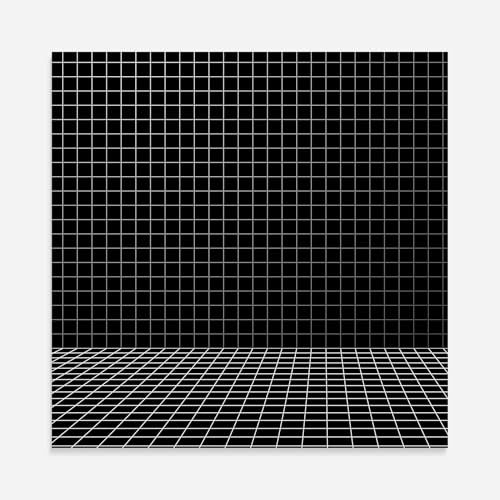 ARTHUB® Glasbild 100x100 cm, 3d Lines | Moderne Glas-Wandkunst Drucke, Hängende Bilder, Wanddekoration, Wohnkultur, Abstrakte, Geometrisch