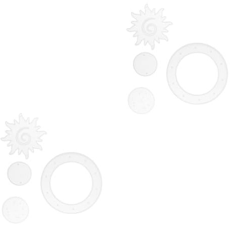 HOODANCOS 2 Sätze Epoxidform für Windspiele Gedenk-Windspiele Epoxidguss-Anhänger Silikonformen bastelkasten Heimdekoration handgefertigte Handwerksform Epoxid-Anhängerform Kieselgel Weiß