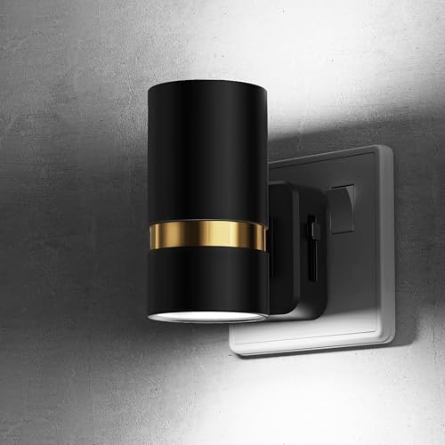 LOHAS-LED Night Light Plug in Wall,Dusk to Dawn Sensor,6000K Cool White | Nightlight Brightness Adjustable 0-100LM,Plug in Night light for Hallway Bedroom Stair Bathroom