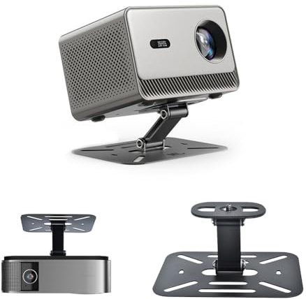 CEWROM Beamer Ständer,360° Drehbar Beamer Halterung,Universal Multi-Winkel mit 1/4 Zoll Schraubschnittstelle Projektor Ständer,Projektor Halterun Stand,Geeignet für Meisten Projektoren (Schwarz)