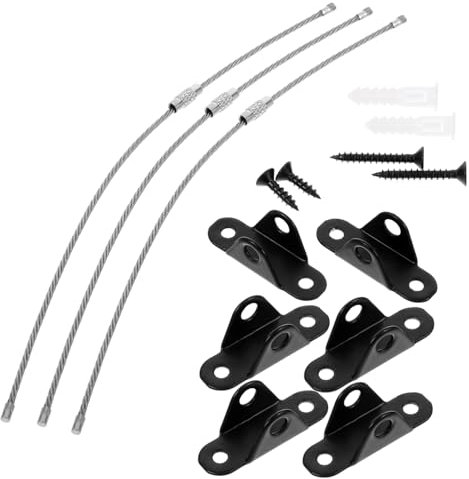 Toyvian 3sätze Möbelanker-set Für Zuhause Möbelwandanker-set Kippsichere Möbelbefestigungsgurte Mit Verstellbaren Schultergurten Geeignet Für Bücherregale Schränke Und Andere Möbel