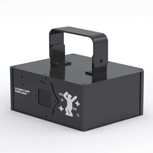 Ehaho Disco Lights with Bluetooth App Control LA500 | 3D DIY Animation Party Dj Lights | Custom Editing of Patterns & Text | Strobe Stage Lighting with DMX512 for Parties Nightclub Live Show Halloween