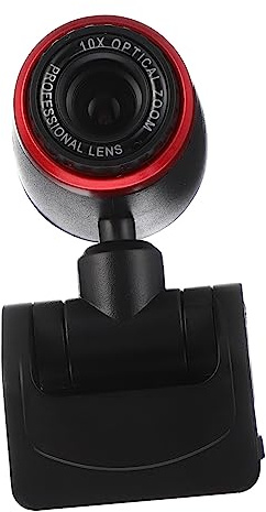 KONTONTY Webcam Messa a Punto Automatica e Microfono Integrato, Fotocamera Per Computer Usb Rotazione a 360°, Videocamera Online Per Streaming Live e Videoconferenze
