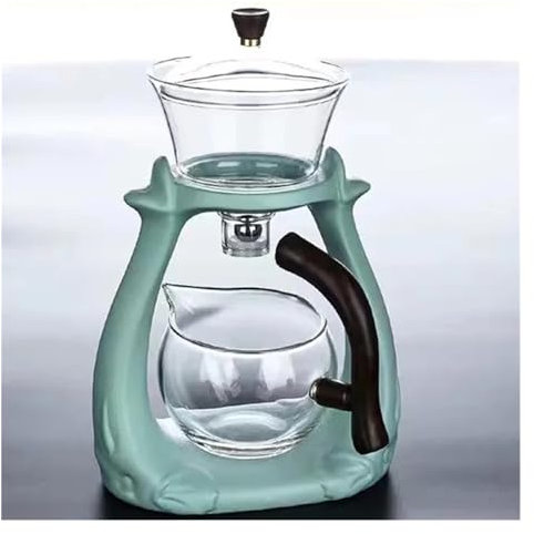 Glass Tea Set Water Diversion Tea Infusers Kettles Tea Coffee Maker Glasses Tea Drinking Gift (D 1pc)