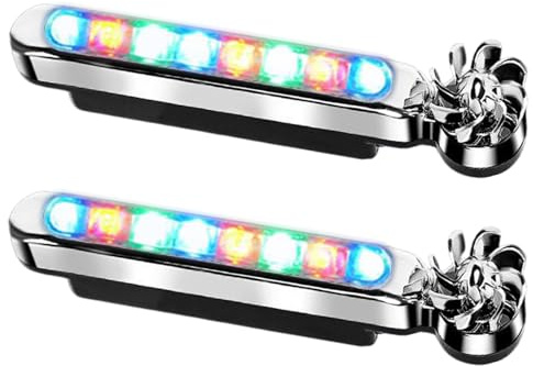 Qzdtue Luci a LED di energia eolica - 4,72x0,98 Pollici di energia 'Auto Luce da Corsa per Il Design 'Illuminazione rinnovabile, per Veicoli con Facile Installazione per Viaggi, Automobili,
