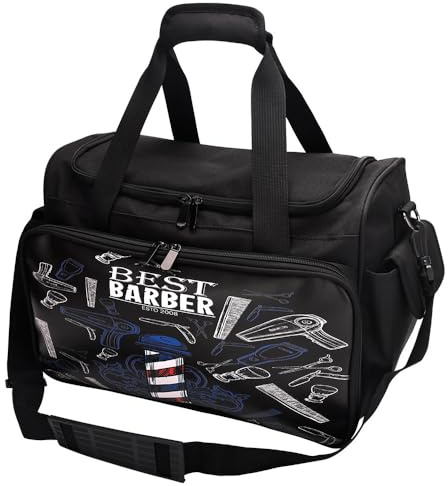 Friseur-Werkzeugtasche: Langlebiges Ledermaterial, Aufbewahrung von mehreren Fächern, leicht, tragbar, professioneller Friseur-Organizer für Sichissors Combs