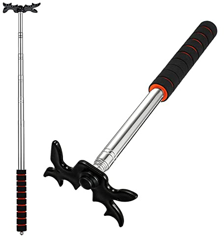 Glayent 2X Puente Retráctil para Tacos de Billar con Cabezal de Puente, Accesorio de Taco de Billar para Mesa de Billar, Negro