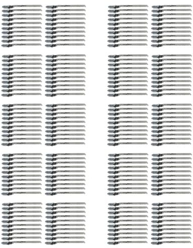 ClAZTyict 200Pcs Reciprocating Jigsaw Blade T101AO T-Shank Multi Jig Saw Blades for Wood Plastic Cutting Disc