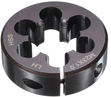 QUARKZMAN Macho De Roscar Redondo M23 X 1 Métrico 2 OD Ajustable Para Mano Izquierda Acero Rápido (HSS) Macho De Corte De Roscado Para Reparación De Roscas