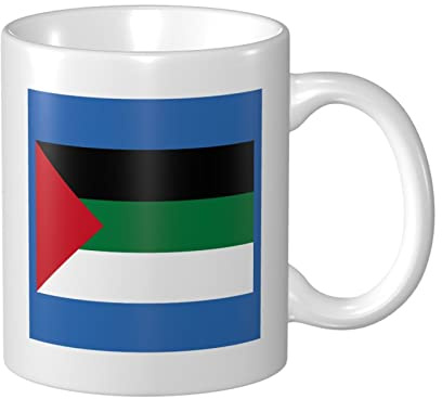 Tazas De Café Bandera En Idioma Árabe Tazza Di Latte Mujeres Decorativas Tazas De Vajilla, Para Bebidas Calientes, Cumpleaños, Hogar, 330ml
