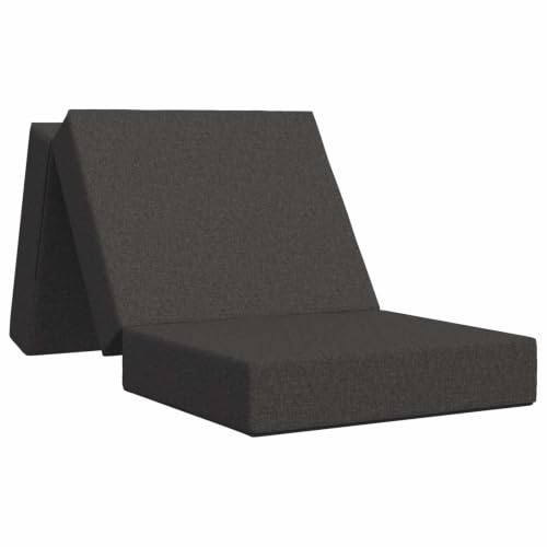 vidaXL Fällbar Soffbed 75 x 63 x 45 cm Mörkgrå, Sovrum, Vardagsrum, Fällbar Soffbädd, Kompakt Soffa, Gästsäng, Mångsidig Möbel till Besökare