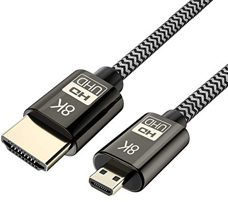 chenyang Micro HDMI-kompatibel zu HDMI-kompatibel 2.1 Ultra-HD UHD 8K 60Hz 4K 120Hz Kabel 48Gbs HDMI-kompatibles Kabel