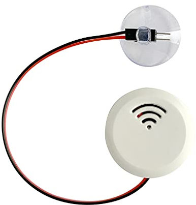 PHILSP Tank Level Alarm Water Level Alarm,with Probe Water Leak Sensor Detector Overflow Security System,for Fish Tank Aquarium Household Alarms White