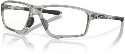 Oakley Crosslink Zero OX8080 808004 58MM Polished Grey Shadow Square Eyeglasses for Men + Bundle Accessory Leash Kit, Microfiber Pouch