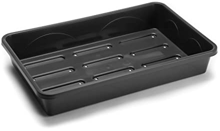 EarlyGrow Heavy Duty 38cm Medium Seed Tray Drainage Holes Greenhouse | With drainage holes. For garden greenhouse seed starting, germination and plant growing.