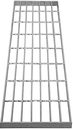 Verzinkte Gitterroste Boden Schmiede Stabiler Weg Mesh-Bodenplatte Gitter Abflussrinne Entlüftung Strapazierfähig Wetterfest Stahl Verzinkt 800mm x 240mm x 30mm 4mm Metalldicke 192kg Tragfähigkeit