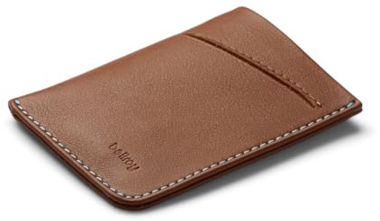 Bellroy Card Sleeve, Schlanke Brieftasche aus Leder - Hazelnut | Schlanke Leder-Brieftasche mit Platz für bis zu 8 Karten und Scheine