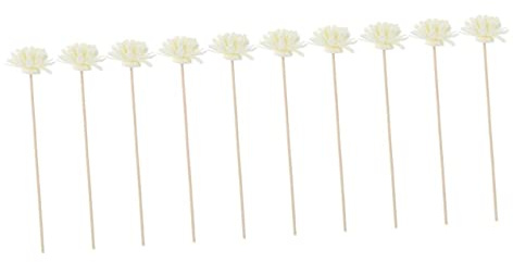 PRETYZOOM 20piezas Varillas De Ratán Aromáticas para Difusores Flores Artificiales Accesorios Decorativos para Aromaterapia y Ambientación El Hogar