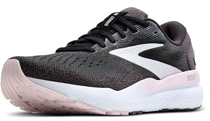 Brooks Ghost 16 sneakers för kvinnor, Svart vit orkidé is, 38.5 EU