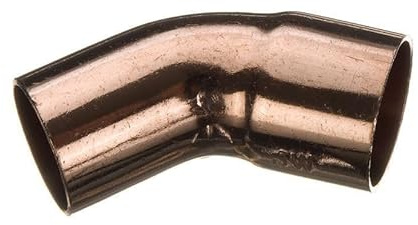 Gomito stradale a 45 gradi da 54 mm (noto come raccordi per tubi in rame da 54 mm, raccordi in rame da 54 mm, gomito in rame da 54 mm, tee in rame da 54 mm, disponibile anche in 15 mm, 22 mm, 28 mm