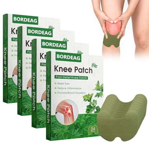 Patch Anti douleur Genoux: 96 Pièces Chauffant Dos, Absinthe, Knee Pain Relief, Patch Chauffant pour Genoux